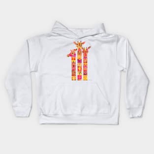 giraffe firey Kids Hoodie